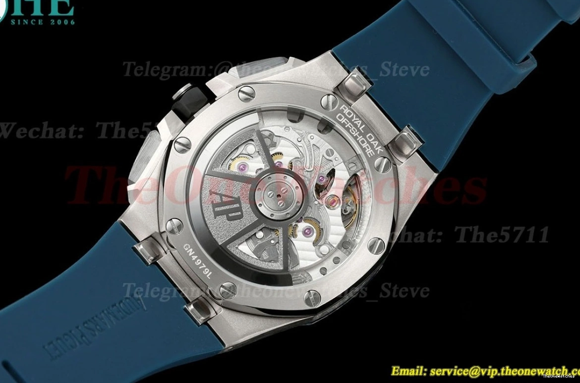 Wht SS APPF Oak RU Offshore A4401 43mm Blue Royal 26420 0303